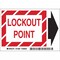 Brady Lockout Sign, Polyester, Rectangle, English 31868 - alternate 1
